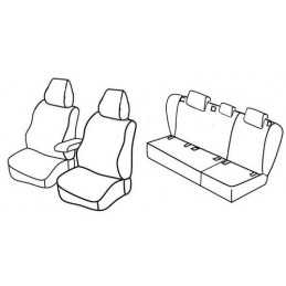 Set coprisedili Superior - Nocciola - Volkswagen Golf V Variant (05 07 09 09)