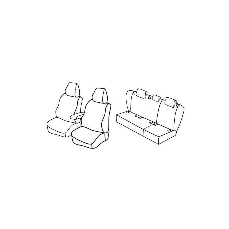 Set coprisedili Superior - Grigio Nero - Volkswagen Golf V Variant (05 07 09 09)