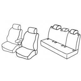 Set coprisedili Superior - Beige - Volkswagen Golf VI 5p (Trendline) (11 08 10 12)