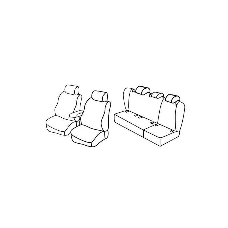 Set coprisedili Superior - Grigio Nero - Volkswagen Golf VI Variant (10 09 09 13)