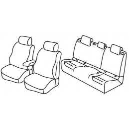 Set coprisedili Superior - Nero Blu - Volkswagen Golf VII 5p (Trendline) (11 12 )