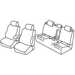 Set coprisedili Superior - Grigio Nero - Volkswagen Golf VII 5p (Comfortline BlueMotion) (11 12 ) - Volkswagen Golf VII Variant