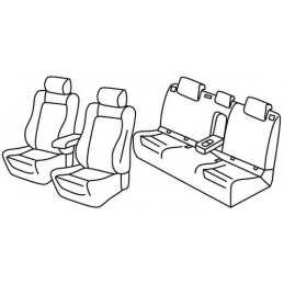 Set coprisedili Superior - Beige - Volkswagen Golf VII 5p (Highline R line) (11 12 )