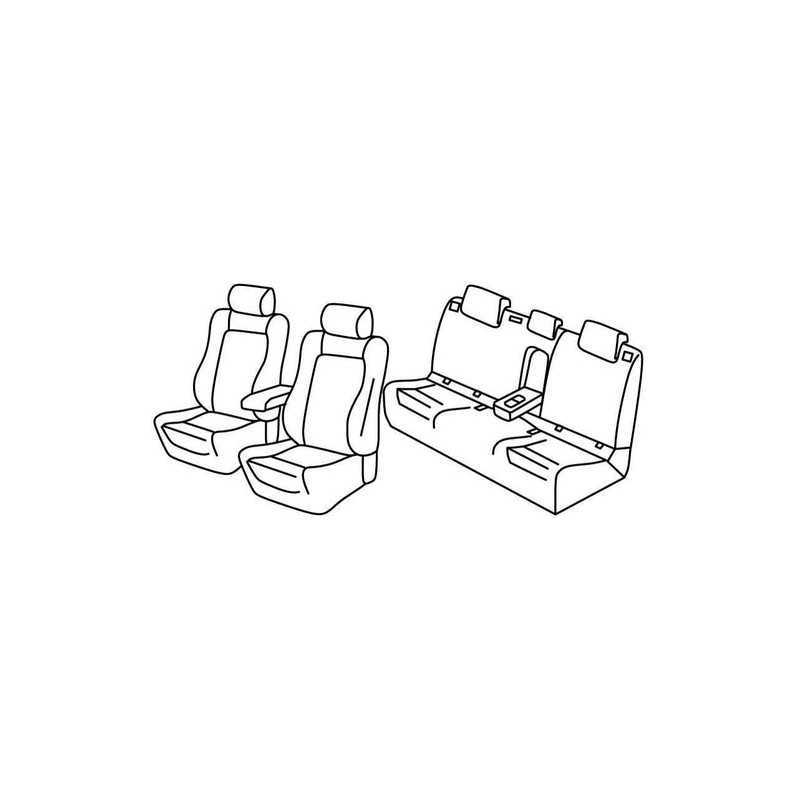 Set coprisedili Superior - Grigio Nero - Volkswagen Golf VII 5p (Highline R line) (11 12 )