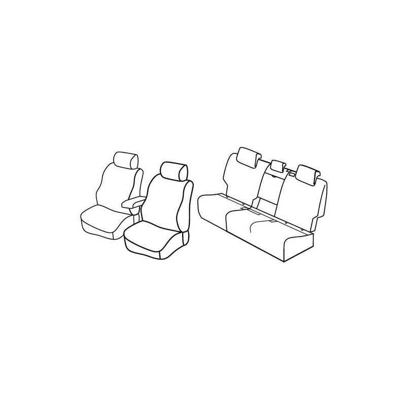 Set coprisedili Superior - Beige - Volkswagen Golf VII Sportsvan (Comfortline Highline) (05 14 08 18)