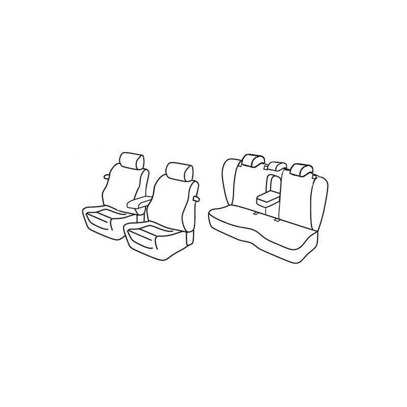 Set coprisedili Superior - Beige - Volkswagen Passat 4p (Sportline) (03 05 12 10)