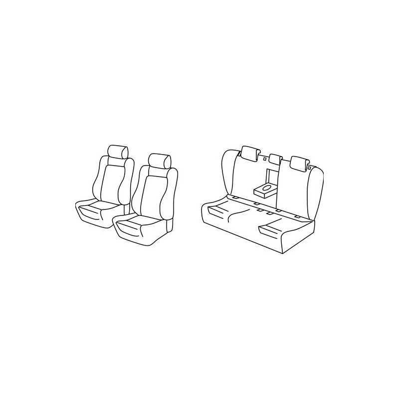 Set coprisedili Superior - Nocciola - Volkswagen Passat 4p (Comfortline) (12 14 )