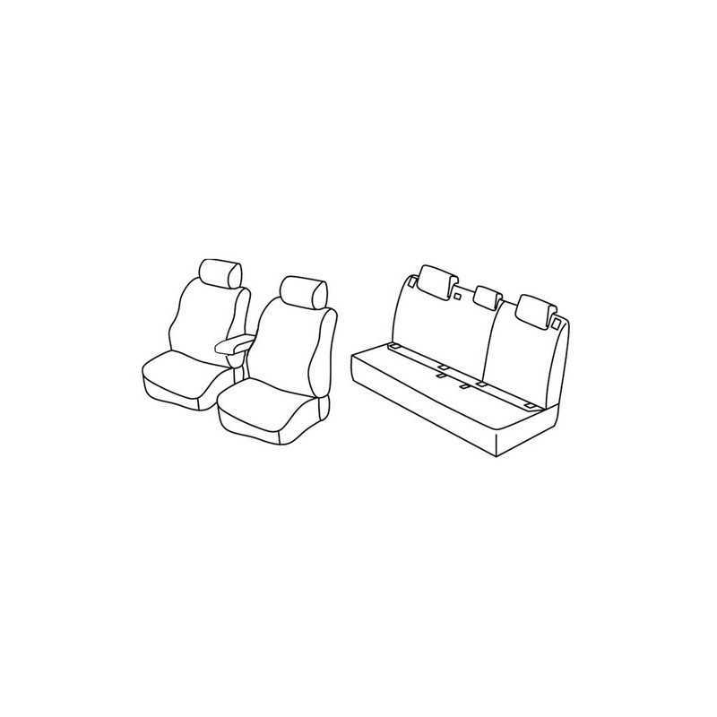 Set coprisedili Superior - Nocciola - Volkswagen Passat 4p (Trendline) (12 14 )