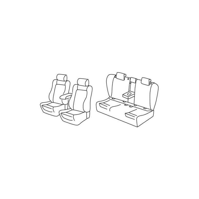 Set coprisedili Superior - Beige - Volkswagen Passat 4p (Highline) (12 14 )