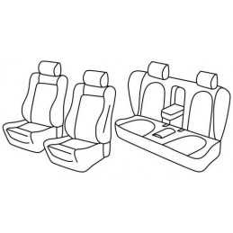 Set coprisedili Superior - Grigio Nero - Volkswagen Passat cc 4p (06 08 02 12)