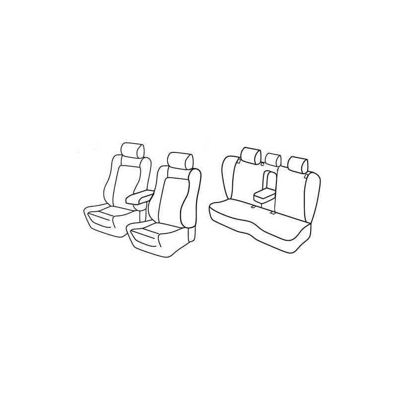 Set coprisedili Superior - Nero Grigio - Volkswagen Passat cc 4p (03 12 11 15)