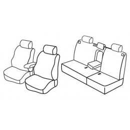 Set coprisedili Superior - Nocciola - Volkswagen Touareg (02 07 04 10)