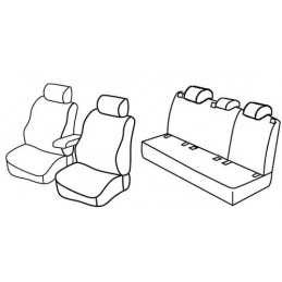 Set coprisedili Superior - Nocciola - Volkswagen Golf VI 5p (Comfortline) (11 08 10 12)