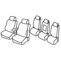 Set coprisedili Superior - Grigio Nero - Volkswagen Touran (Comfortline) (09 15 )