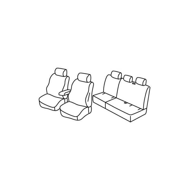 Set coprisedili Superior - Beige - Volkswagen Caddy Life 5p (Fino al 09 2010) (01 04 09 10)