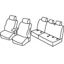 Set coprisedili Superior - Nocciola - Volkswagen Caddy Life 5p (09 15 )