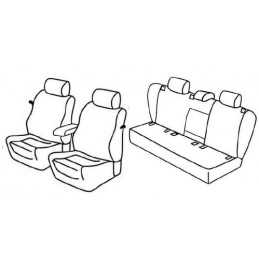 Set coprisedili Superior - Nero Grigio - Volkswagen Golf V 3p (Sportline) (11 03 10 08)
