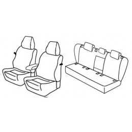 Set coprisedili Superior - Nero Grigio - Volkswagen Golf V 3p (Sportline) (11 03 10 08)