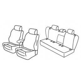 Set coprisedili Superior - Beige - Volkswagen Golf V 3p (Comfortline) (11 03 10 08)