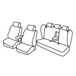 Set coprisedili Superior - Nocciola - Volkswagen Passat 4p (Dal 2001) (2001 02 05)