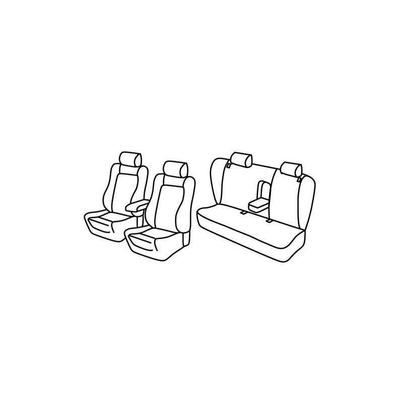 Set coprisedili Superior - Nero Blu - Volkswagen Passat 4p (Dal 2001) (2001 02 05)