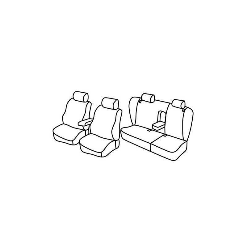 Set coprisedili Superior - Nero Blu - Volkswagen Passat Variant (Dal 2001) (2001 08 05)