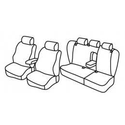 Set coprisedili Superior - Nero Grigio - Volkswagen Passat Variant (Dal 2001) (2001 08 05)