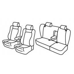 Set coprisedili Superior - Grigio Nero - Volkswagen Passat Variant (Dal 2001) (2001 08 05)