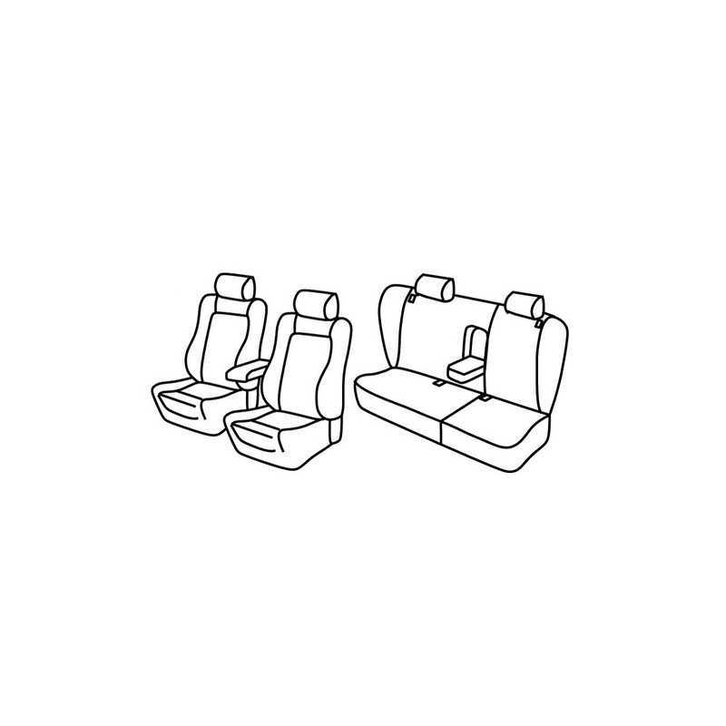 Set coprisedili Superior - Nero Grigio - Volkswagen Passat Variant (Dal 2001) (2001 08 05)