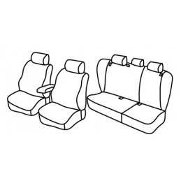 Set coprisedili Superior - Nocciola - Volkswagen Passat Variant (Comfortline) (01 11 10 14)