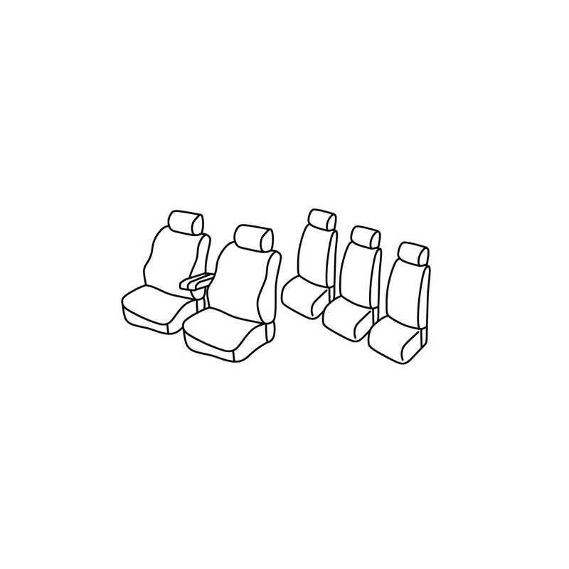 Set coprisedili Superior - Nero Blu - Volkswagen Sharan (Dal 2000) (2000 09 10)