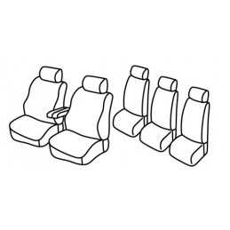 Set coprisedili Superior - Nero Grigio - Volkswagen Sharan (Dal 2000) (2000 09 10)