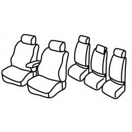 Set coprisedili Superior - Nocciola - Volkswagen Touran (Trendline) (05 03 10 06)