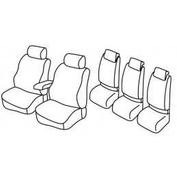Set coprisedili Superior - Nero Grigio - Volkswagen Touran (Trendline) (08 10 08 15)