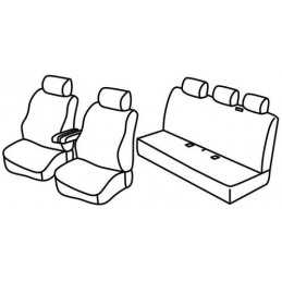 Set coprisedili Superior - Nero Grigio - Volkswagen Transporter T5 (van) (04 03 03 15) - Volkswagen Transporter T6 (van) (04 15