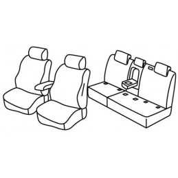 Set coprisedili Superior - Grigio Nero - Volkswagen Tiguan (Style) (05 16 )