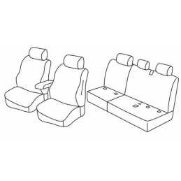 Set coprisedili Superior - Nocciola - Volkswagen Caddy Life 5p (Alltrack) (09 15 )