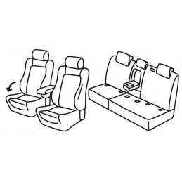 Set coprisedili Superior - Beige - Volkswagen Tiguan (Highline Executive) (05 16 )