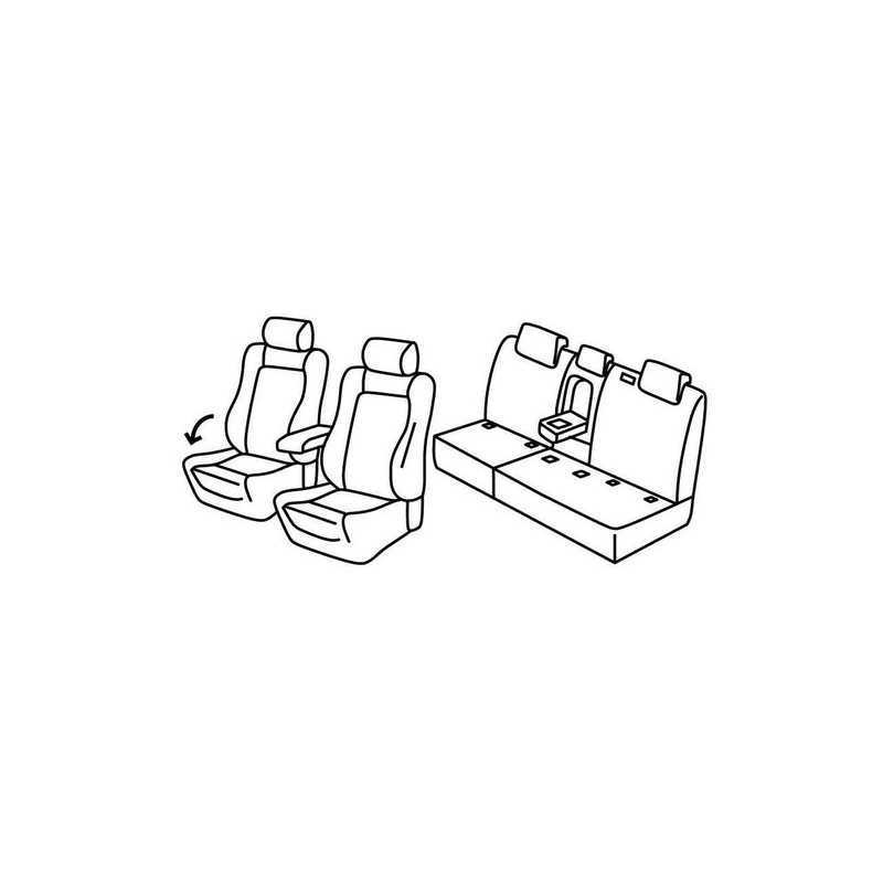 Set coprisedili Superior - Beige - Volkswagen Tiguan (Highline Executive) (05 16 )