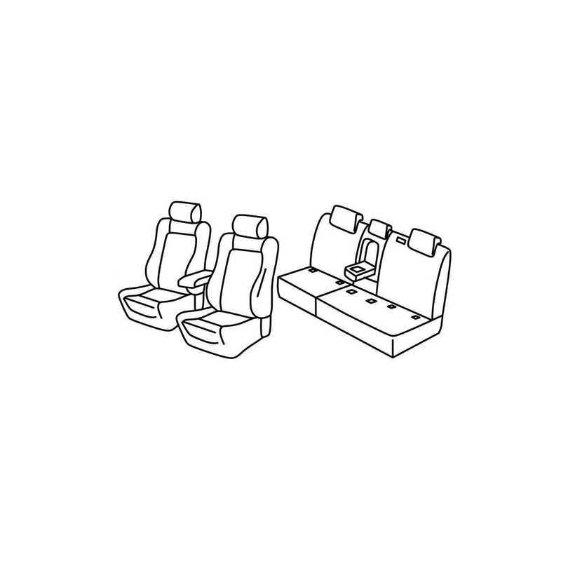 Set coprisedili Superior - Nocciola - Volkswagen Tiguan (Highline) (05 16 )