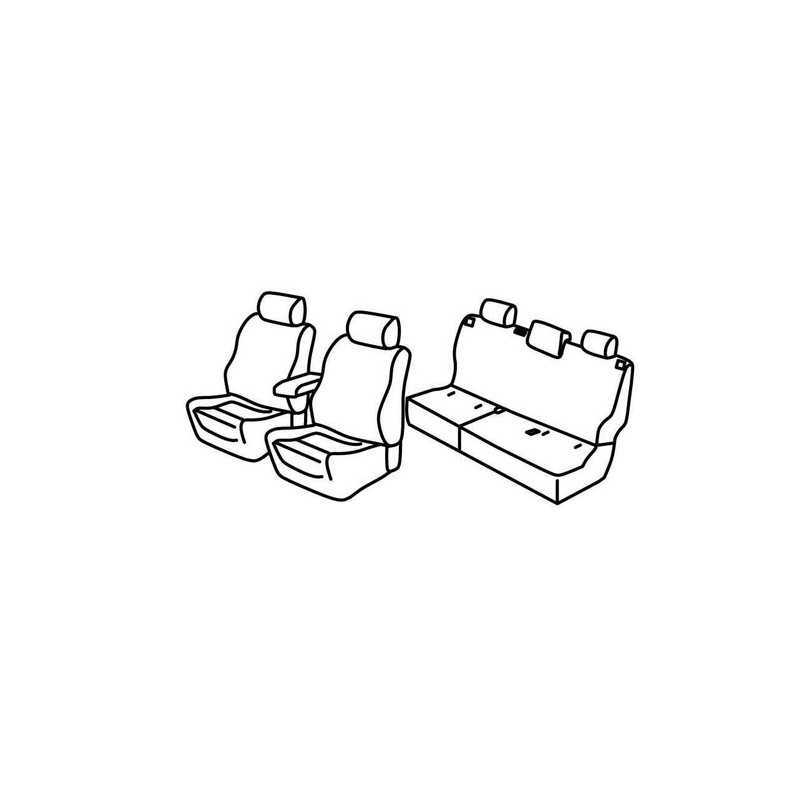 Set coprisedili Superior - Nocciola - Volkswagen Amarok 4p (Aventura) (07 16 )