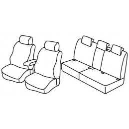 Set coprisedili Superior - Beige - Volkswagen Tiguan (Trendline) (12 07 04 16)