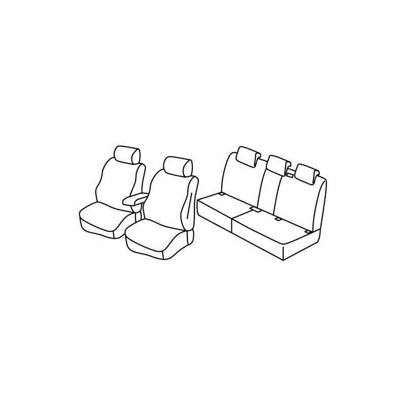 Set coprisedili Superior - Beige - Volkswagen Tiguan (Trendline) (09 11 04 16)