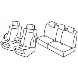 Set coprisedili Superior - Nocciola - Volkswagen Tiguan (Sportline) (12 07 04 16)