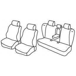 Set coprisedili Superior - Nero Grigio - Volvo S60 (10 00 08 10) - Volvo S80 (01 98 04 06)