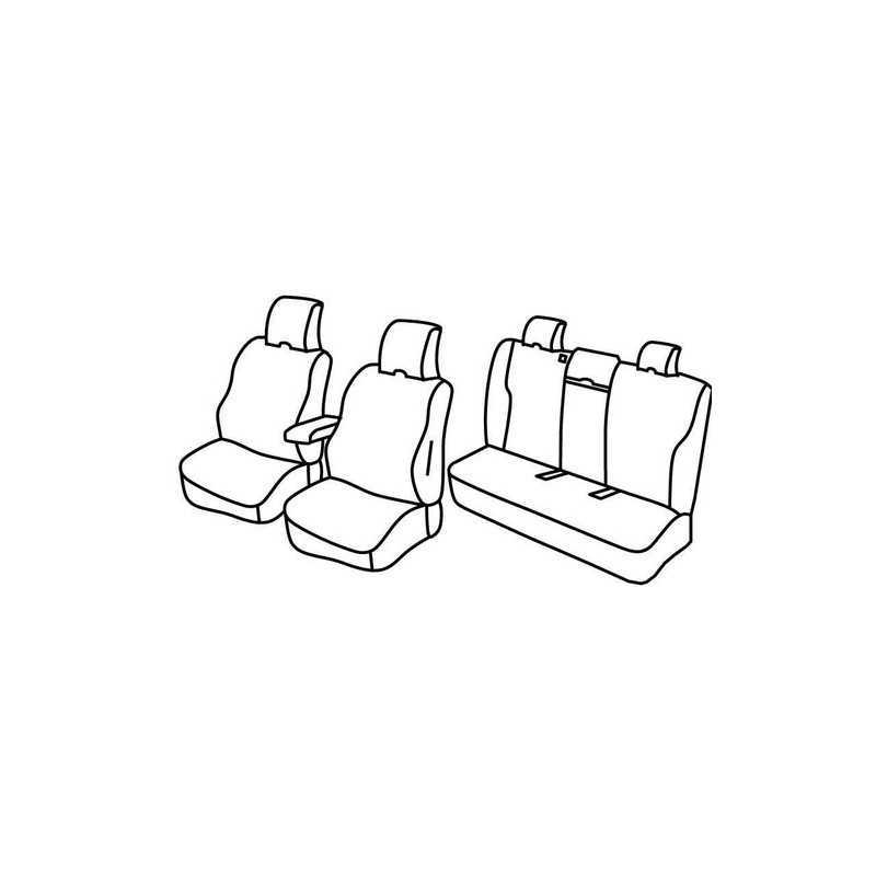 Set coprisedili Superior - Nero Blu - Volvo V60 (11 10 04 13)