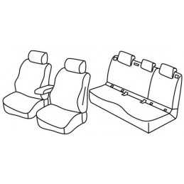 Set coprisedili Superior - Nero Rosso - Volvo XC40 (10 17 )