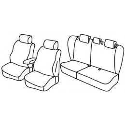 Set coprisedili Superior - Grigio Nero - Volvo S40 (01 04 12 12)