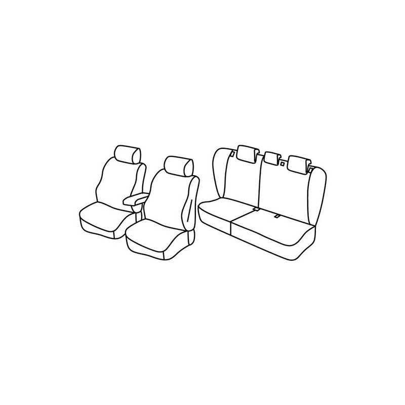 Set coprisedili Superior - Nero Grigio - Volvo S40 (01 04 12 12)