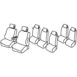 Set coprisedili Superior - Grigio Nero - Citroen C4 Grand Picasso (10 06 09 13)